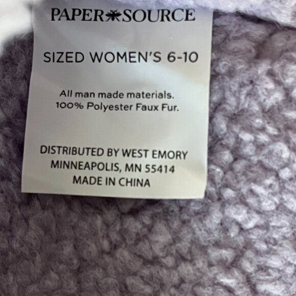 Paper Source Lavender Spa Slippers- NWOT - Picture 5 of 10